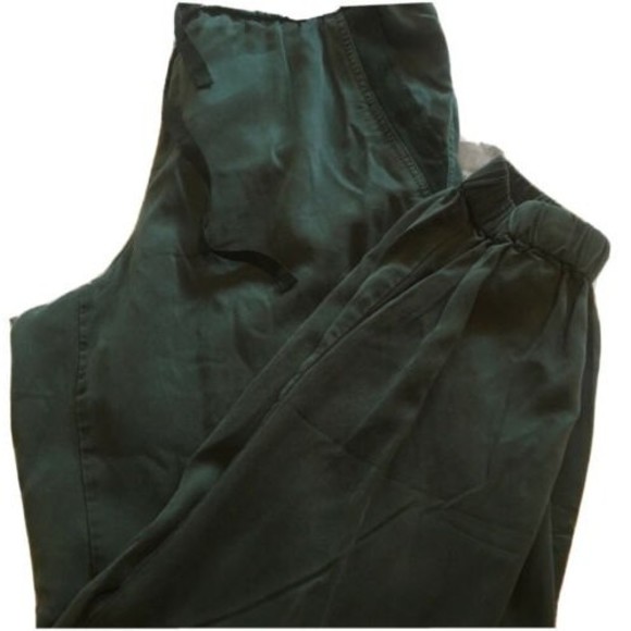 Mint Anthropologie On the Road Tencel Jogger Pants Straight Leg Evergreen sz S - Picture 6 of 6